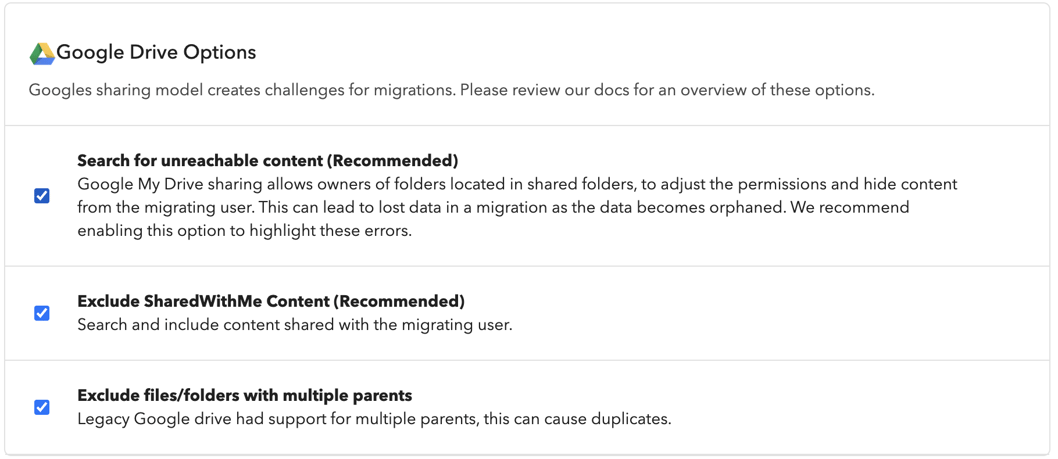 Google Migrations in Movebot | Movebot - Data Agility and Insights