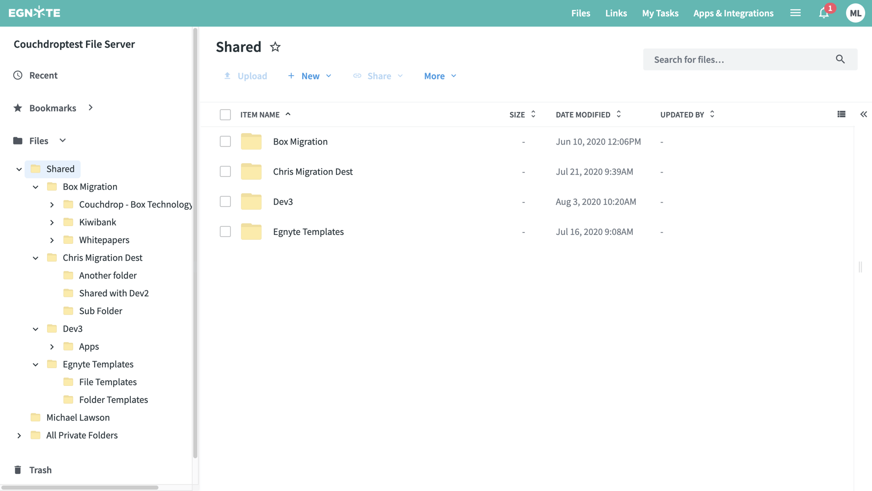 Egnyte The Cloud File Server Movebot Data Agility & Insights