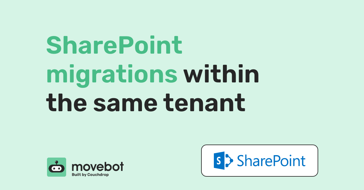 SharePoint migrations within the same tenant